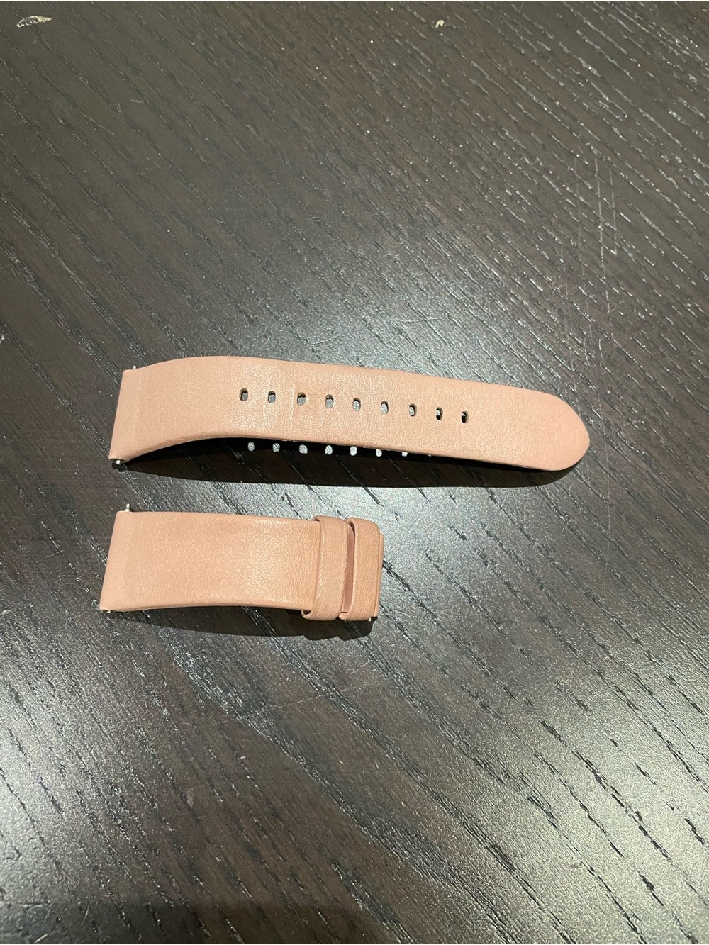 Michael Kors Bradshaw leather band pastel pink 22mm